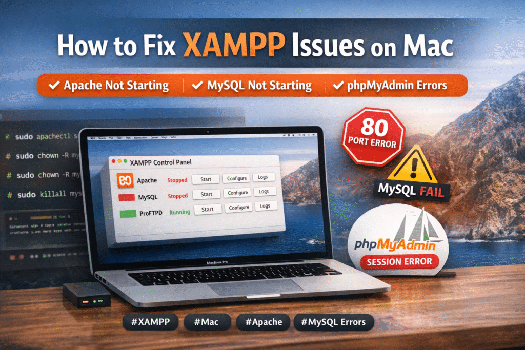 Fix XAMPP issues on Mac