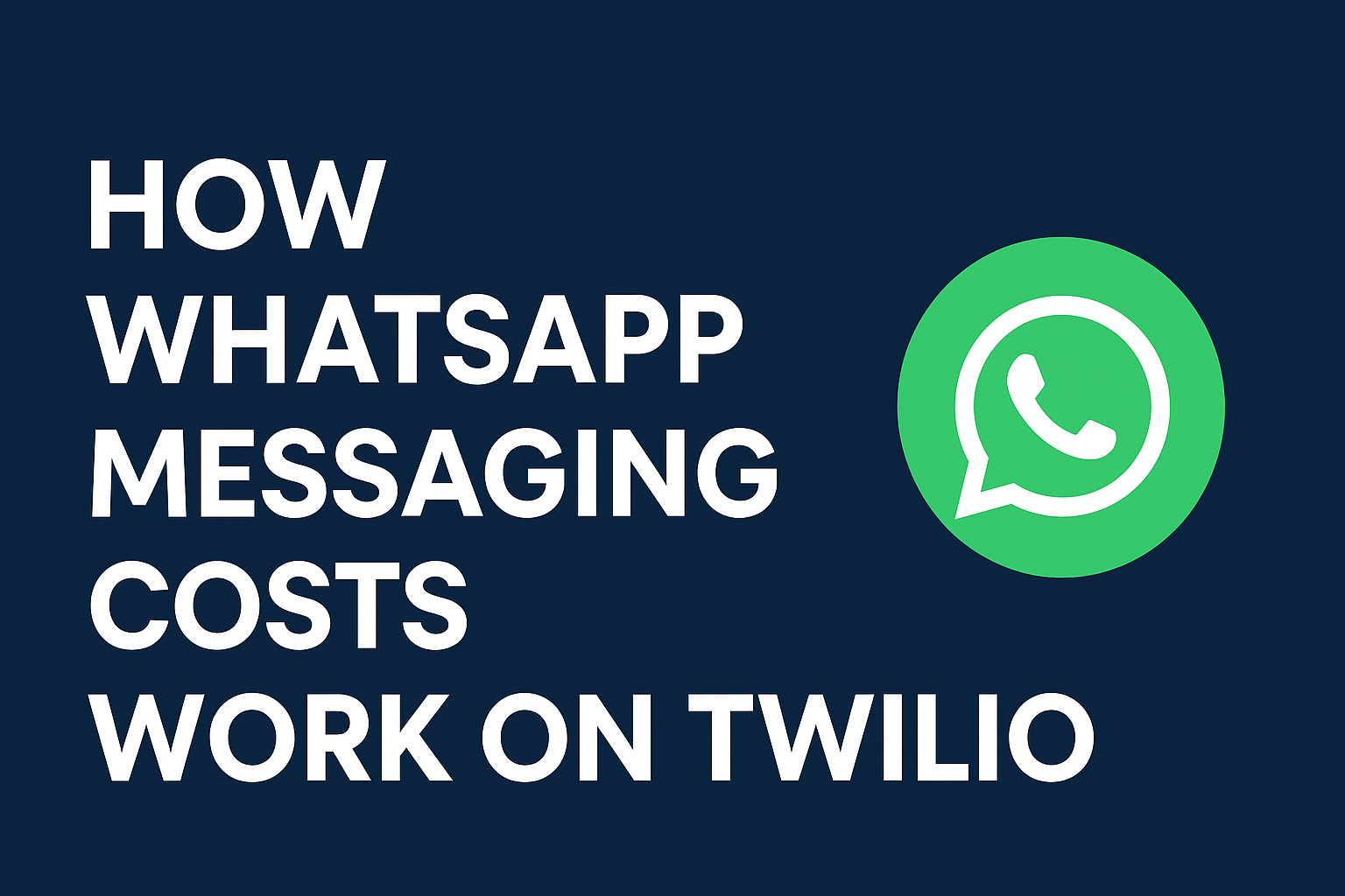 How WhatsApp Messaging Costs Work on Twilio